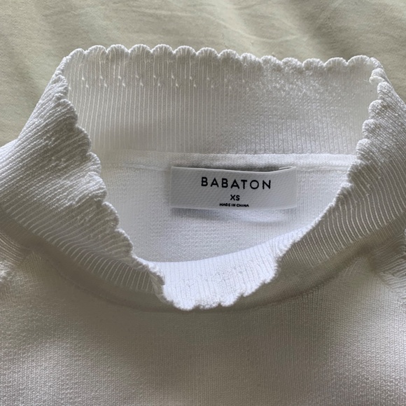 Babaton White Matching Skirt Set with Crochet Details - Picture 2 of 6